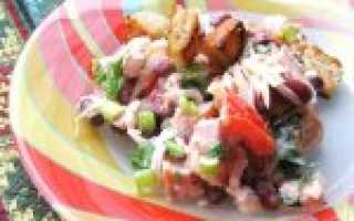 Салат с фасолью и курицей – 10 рецептов приготовления