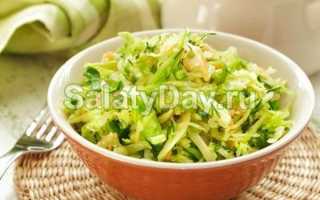 Неизменная классика вкуса — салат с капустой и колбасой
